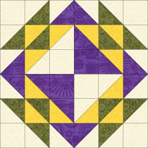 Mardi Gras Mini Quilt