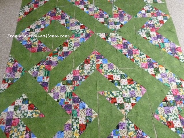 Scrap Dance Quickstep at From My Carolina Home - original pattern, quick and easy using jelly roll strips.