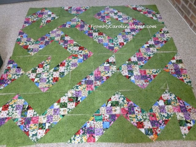 Scrap Dance Quickstep at From My Carolina Home - original pattern, quick and easy using jelly roll strips.