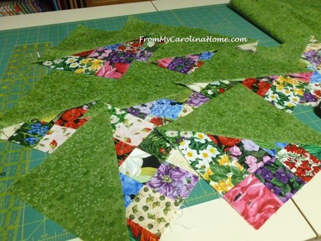 Scrap Dance Quickstep at From My Carolina Home - original pattern, quick and easy using jelly roll strips.