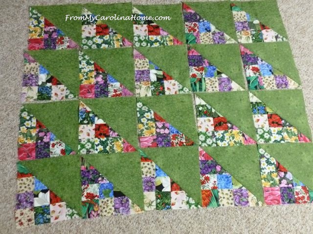 Scrap Dance Quickstep at From My Carolina Home - original pattern, quick and easy using jelly roll strips.