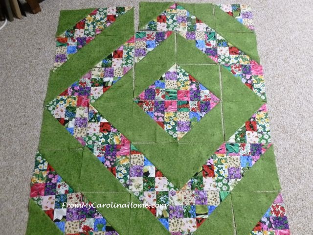 Scrap Dance Quickstep at From My Carolina Home - original pattern, quick and easy using jelly roll strips.