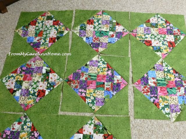 Scrap Dance Quickstep at From My Carolina Home - original pattern, quick and easy using jelly roll strips.