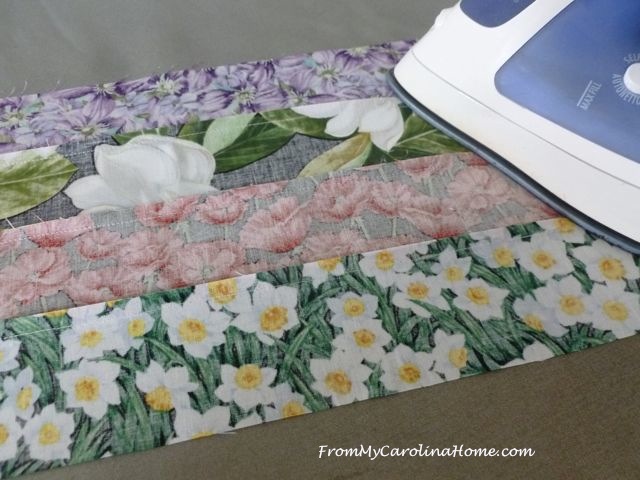 Scrap Dance Quickstep at From My Carolina Home - original pattern, quick and easy using jelly roll strips.