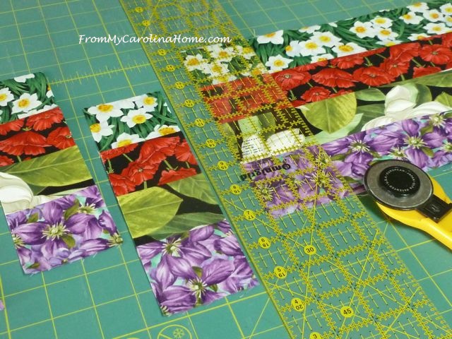 Scrap Dance Quickstep at From My Carolina Home - original pattern, quick and easy using jelly roll strips.